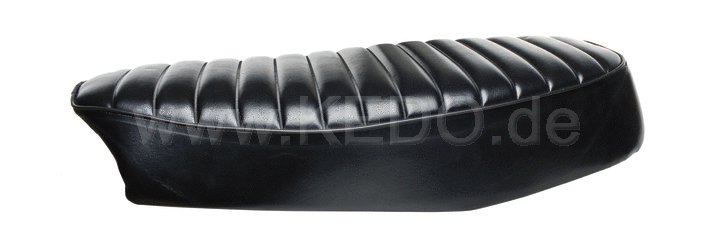 Kedo SR500 Seat, Complete, Black, OEM Replica (NEW:. Now incl rear seat base rubber, item 27153) | 10127RP