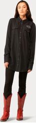 Harley-Davidson Iron Bond Tunic Shirt For Women, Black Beauty | 96474-23VW