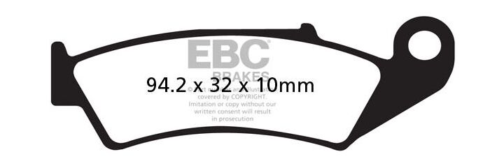 EBCブレーキ UK製ケブラー オーガニックFAシリーズ ブレーキパッド リア左側用 | FA143
