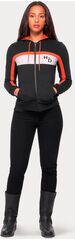 Harley-Davidson Women'S Rally Stripe Zip Front Hoodie, Colorblock-Design-Black Beauty | 99094-22VW