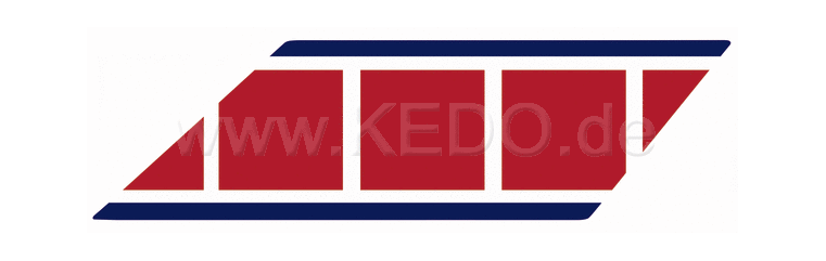 Kedo Fender Decal Red / Dark Blue / White | 92092