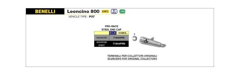 Arrow / アロー BENELLI LEONCINO 800 '22 認証マフラー ニクロム DARK PRO-RACE サイレンサー | 71944PRN