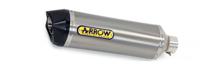 ARROW / アロー Aprilia Rsv4 1100 Factory 2019- Eマーク チタン Race-Tech Exh カーボンエンドキャップ ARROW / アロー リンクパイプ オリジナルコレクター | 71906PK