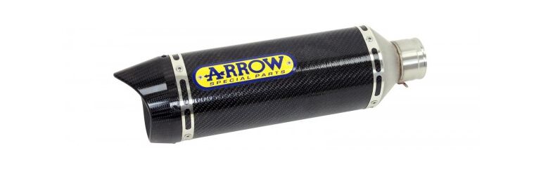 Arrow / アロー Street Thunder Carby Silencer with Carby End Cap、Endcap Carbon、ECEホモログ、DBキラーが含まれています | 71912MK