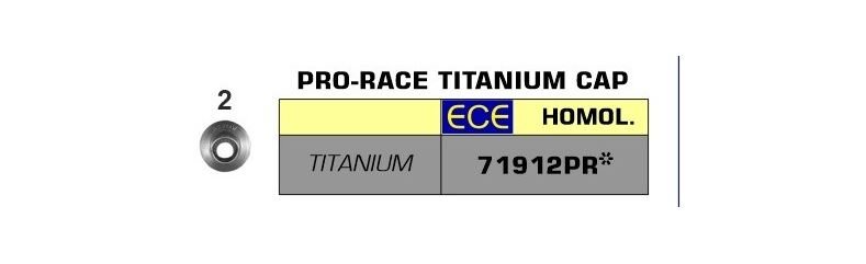 Arrow / アロー Street Titanium Pro-Race Silencer、Endcap Titanium、ECEホモログ付き、DBキラーが含まれています | 71912PR