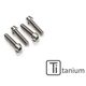 CNC Racing / シーエヌシーレーシング スクリューセット front axle clamp M8x25 (4 pcs) - チタン | KV394X