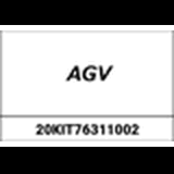 AGV / エージーブ KIT REAR EXTRACTOR (+mesh) AX9/AX-8 EVO/AX-8 DUAL ブラック | 20KIT76311002
