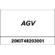 AGV / エージーブイ チークパッド ORBYT (S/L) グレー/ブラック | 20KIT48203-001