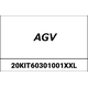 AGV / エージーブイ チークパッド PISTA GP RR ブラック/レッド | 20KIT60301-001