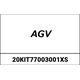 AGV / エージーブイ CROWN パッド X101 ブラック | 20KIT77003-001