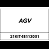 AGV / エージーブ KIT バイザー& サンバイザー MECHANISM + 塗装済み COVERS FLUID- ブラック | 21KIT48112-001