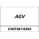 AGV / エージーブ KIT バイザー& サンバイザー MECHANISM + 塗装済み COVERS FLUID マットブラック | 21KIT48112003