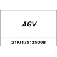 AGV / エージーブイ チークパッド AX-8 EVO (XXL) ブラック | 21KIT75125-008