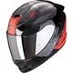 スコーピオン フルフェイスヘルメット Exo 1400 Evo 2 Air Luma ブラック-レッド | 140-443-24