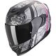 スコーピオンフルフェイスヘルメットExo 520 Evo Air Fastaマットブラック-シルバー-ピンク| 172-361-320