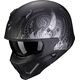Scorpion / スコーピオン Exo モジュラーヘルメット Covert X Tattoo ブラックマット シルバー | 86-394-159