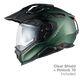 NEXX Adventure Helmet X.WED3 PLAIN FOREST MT, Size: XXS | 01XE344419043
