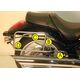 ヘプコ＆ベッカー サイドキャリア パーマネントマウント クロム Suzuki M 1800 (VZ) R Intruder | 6503511 00 02