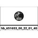 Hepco & Becker / ヘプコアンドベッカー サイドキャリア カットアウト ステンレス Xplorer ブラック サイドボックス付 BMW F 800 GS (2008-2016) | 651653 00 22-01-40
