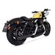 REMUS / レムス 2x CUSTOM エキゾースト（取り換え可能エンドキャップ付属、キャタライザー無し） ステンレスブラック Harley-Davidson (ハーレー) XL1200X Forty-Eig l 007752 210517