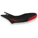 CNC Racing / シーエヌシーレーシング Seat cover Ducati Hypermotard 950, Black/Red | SLD05BR