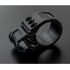 ABM / エービーエム Stand pipe bracket Standard Ø36 mm for clip-on, バージョン: 右側, カラー: ブラック | 400377-A94-F15