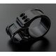 ABM / エービーエム Stand pipe bracket Standard Ø39 mm for clip-on, バージョン: 左側, カラー: ブラック | 400414-A93-F15