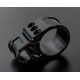 ABM / エービーエム Stand pipe bracket Standard Ø58 mm for clip-on, バージョン: 左側, カラー: ブラック | 400483-A93-F15