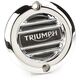 TRIUMPH / トライアンフクローム仕上げクラッチバッジ - リブ入り | A9610251