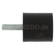 Kedo Rubber Buffer D25x25, M6x17mm Single Male thread (bump stop) | 40904