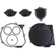 Kedo ViRace CompleteCover set, black (generator cover, oil filter lid, 2x Valve Cover, all O-rings / gaskets) | 50216S