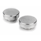 Kedo Aluminum Fork plug covers, chrome plated, 1 pair, high minimalistic design, vibration-damped mounting | KTH-10213