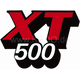 Kedo Fuel Tank Emblem / Logo 'XT500', red / white / black, 1 piece, OEM Reference # 4E5-24161-10 | 21161