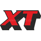 Kedo Fuel tank decal / logo / lettering 'XT' red / white / black, 1 piece | 21306