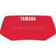 Kedo Decor for Head Light Cover, red with white lettering YAMAHA (HeavyDuty quality with protective laminate) | 22107R