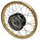 Kedo Replica Rear Wheel 1.85x18 "OEM Hub Black incl Bearings, Rim Replica Gold, Stainless Steel Spokes (Brand New Parts, NO rebuild) | 28576