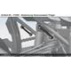 Kedo T7 Passenger footpeg Lashing Bracket, covers the holes, used as a lashing option for luggage or transportation, stainless steel 8mm | 31050