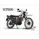 Kedo Art Print by Ingo constantly grilling "XT500 1979", 6-color print on semiglossy poster paper, size approx. 295x380mm | 80108P-79