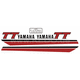 Kedo Fuel Tank Decal TT500'81, Black / Red, complete Set LH / RH, overcoatable | 91069