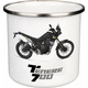 Kedo Nostalgic Mug 'T700 black' 300ml, enamel with metal rim (hand wash recommended) | 41581-PB