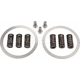 Kedo Clutch Basket Repair Kit, 9 Pieces (6 Springs, 2 & 3 shims Rivets and manual) | 60311