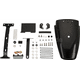 Kedo TT-Style Rear Conversion, fender plastic through black-dyed, mounting material incl complete LED taillight, clear lens, e-approved | 62034-YB-T