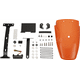 Kedo TT-Style Rear Conversion, fender orange plastic through-dyed, mounting material incl complete LED taillight, lens smoke, e-approved | 62034-YO-B