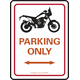 Kedo Sign "Tenere 700 PARKING ONLY", red / white / black, approx. 16x22cm | 80166