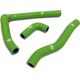 サムコスポーツ / Samco Sport Kawasaki KX 65 2000 - 2021 3 ピース シリコンラジエーター クーラントホースキット | KAW-62-GN