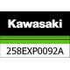 Kawasaki / カワサキ Akrapovic スリップオン エグゾースト, ブラック チタニウム | 258EXP0092A