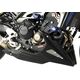 Powerbronze / パワーブロンズ ベリーパン マットブラック-シルバーメッシュ YAMAHA MT-09,FZ-09, 13-16,XSR900 16-19 (Yamaha エンジンプロテクターと併用可能) | 320-Y115-670