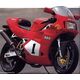 Powerbronze / パワーブロンズ スタンダード スクリーン DUCATI 888 STRADA 92-94 レッド | 410-D104-005