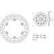 BREMBO / ブレンボ ORO (オーロ) ブレーキディスク ラウンドフィックス | 68B407A6