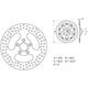 BREMBO / ブレンボ SERIE ORO (オーロ) (セリエ オーロ) フィックスド(固定)ラウンド リアブレーキディスク Harley-Davidson 883 XLH | 68B407E0